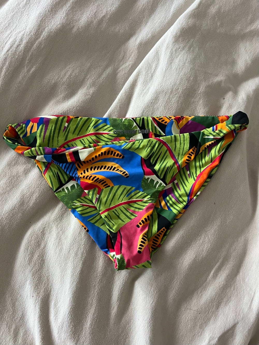 It’s Now Cool X Free People Tropical Toucan Bikini Bottoms Size Large RT $80